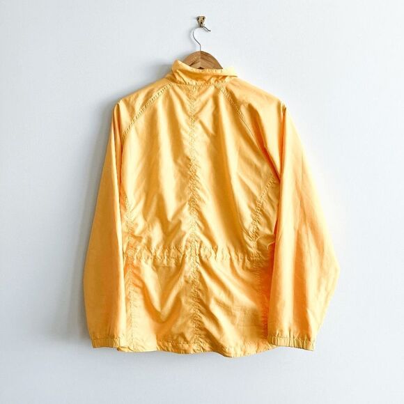 Eddie Bauer Womens Windbreaker Jacket Full Zip Mock Neck Packable Yellow Large - Picture 2 of 7